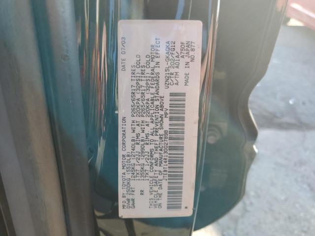 Photo 14 from auction – 2003 TOYOTA 4RUNNER SR with VIN JTEBT14R130027898