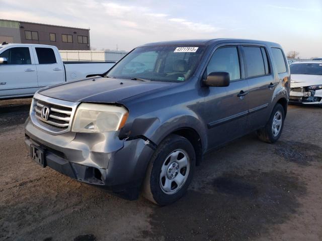 HONDA PILOT LX 2013 with VIN 5FNYF4H21DB044336 - Photo from auction