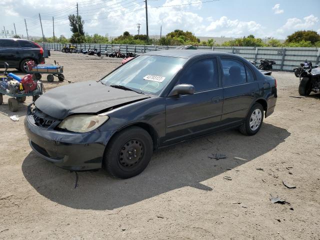 Photo 1 from auction – 2005 HONDA CIVIC 4D with VIN 2HGES16445H586335