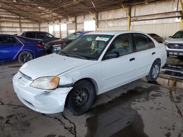 HONDA CIVIC LX 2001 with VIN 1HGES15541L022496 - Photo from auction