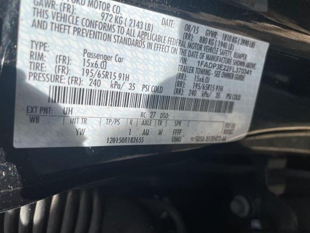 Photo 10 from auction – 2015 FORD FOCUS S with VIN 1FADP3E22FL370341