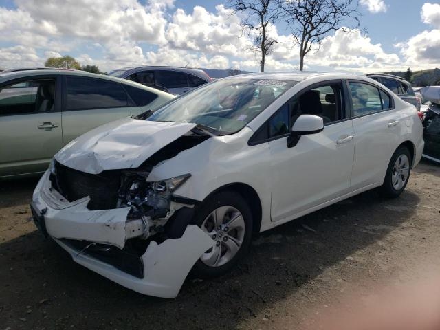 HONDA CIVIC LX 2013 with VIN 19XFB2F57DE256720 - Photo from auction