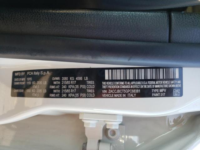 Photo 14 from auction – 2016 JEEP RENEGADE T with VIN ZACCJBCT5GPC68381