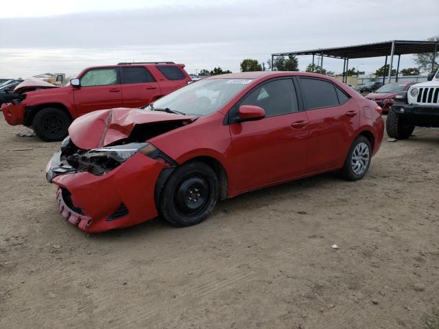 TOYOTA COROLLA LE 2018 with VIN 5YFBURHE2JP789678 - Photo from auction