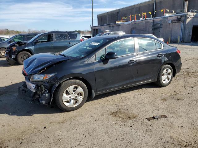 HONDA CIVIC LX 2013 with VIN 2HGFB2F52DH598680 - Photo from auction