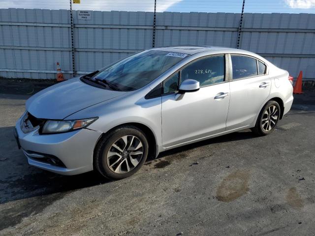 HONDA CIVIC EXL 2013 with VIN 2HGFB2F91DH518496 - Photo from auction