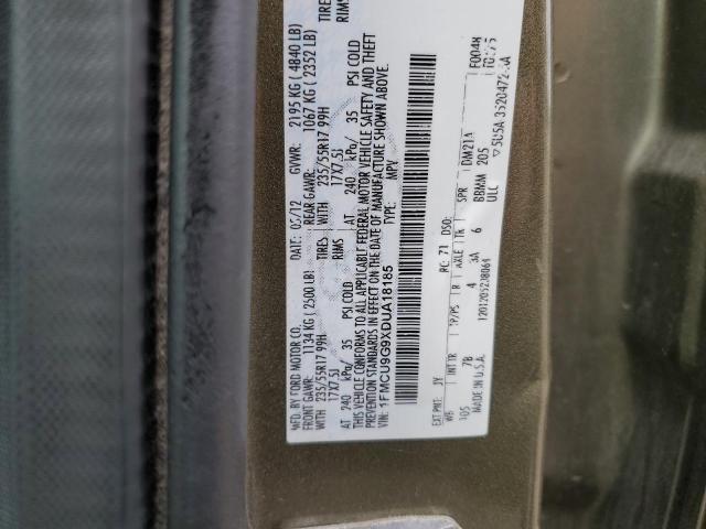 Photo 14 from auction – 2013 FORD ESCAPE SE with VIN 1FMCU9G9XDUA18185