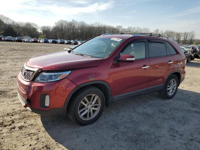 KIA SORENTO LX 2014 with VIN 5XYKT3A61EG537675 - Photo from auction