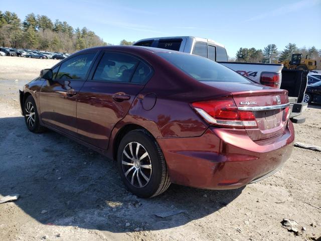 Photo 2 from auction – 2013 HONDA CIVIC LX with VIN 2HGFB2F56DH596043