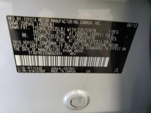 Photo 14 from auction – 2013 TOYOTA RAV4 LIMIT with VIN 2T3DFREV2DW060954