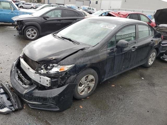 HONDA CIVIC LX 2014 with VIN 19XFB2F5XEE260469 - Photo from auction