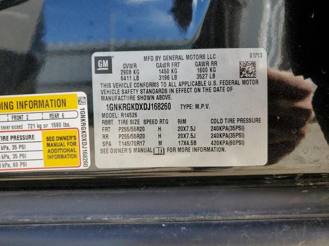 Photo 14 from auction – 2013 CHEVROLET TRAVERSE L with VIN 1GNKRGKDXDJ168260
