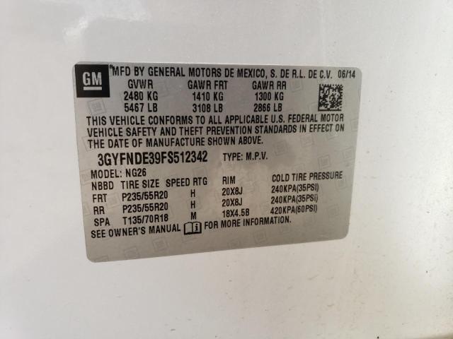 Photo 14 from auction – 2015 CADILLAC SRX PREMIU with VIN 3GYFNDE39FS512342