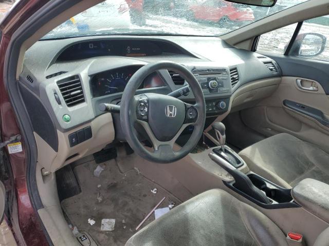 Photo 8 from auction – 2012 HONDA CIVIC LX with VIN 2HGFB2F5XCH515429