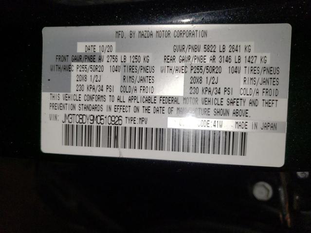 Photo 14 from auction – 2021 MAZDA CX-9 GRAND with VIN JM3TCBDY9M0510926