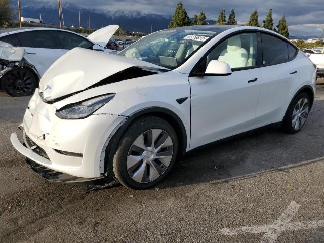 TESLA MODEL Y 2021 with VIN 5YJYGAEE5MF216149 - Photo from auction
