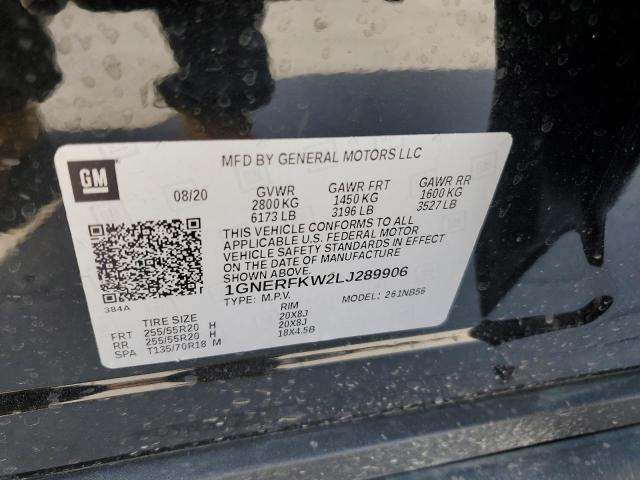 Photo 14 from auction – 2020 CHEVROLET TRAVERSE L with VIN 1GNERFKW2LJ289906
