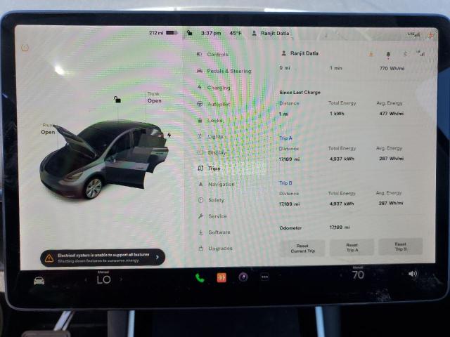 Фото 9 с аукциона – 2021 TESLA MODEL Y с VIN 5YJYGDEE3MF114754