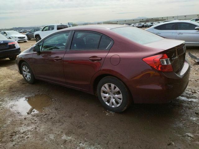 Photo 2 from auction – 2012 HONDA CIVIC LX with VIN 2HGFB2F59CH609057