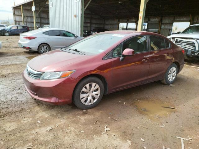 HONDA CIVIC LX 2012 with VIN 2HGFB2F59CH609057 - Photo from auction