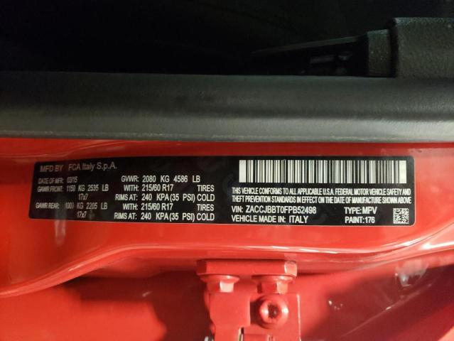 Photo 14 from auction – 2015 JEEP RENEGADE L with VIN ZACCJBBT0FPB52498