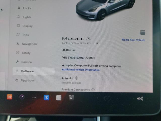 Photo 9 from auction – 2020 TESLA MODEL 3 with VIN 5YJ3E1EA9LF706931