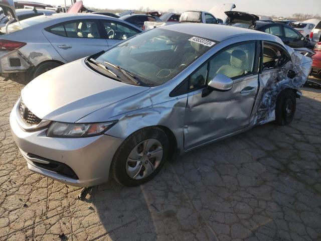 HONDA CIVIC LX 2013 with VIN 19XFB2F50DE099161 - Photo from auction