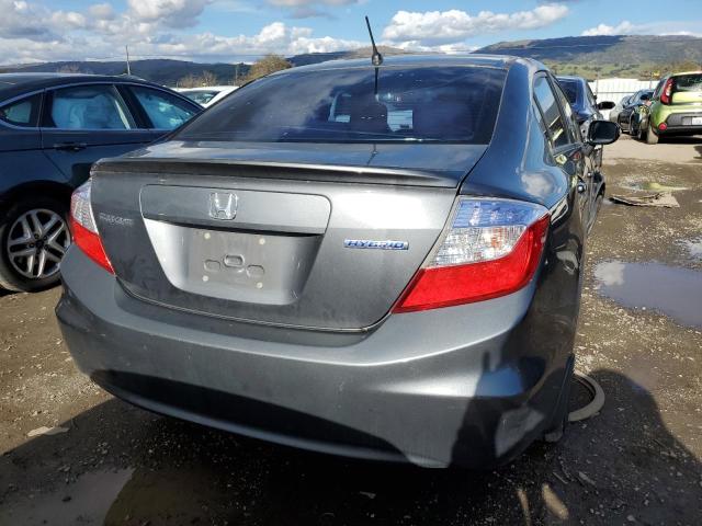 Photo 6 from auction – 2012 HONDA CIVIC HYBR with VIN JHMFB4F21CS010337
