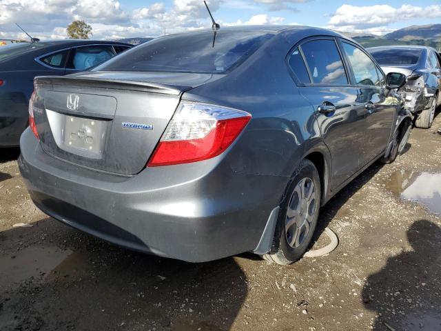 Photo 3 from auction – 2012 HONDA CIVIC HYBR with VIN JHMFB4F21CS010337