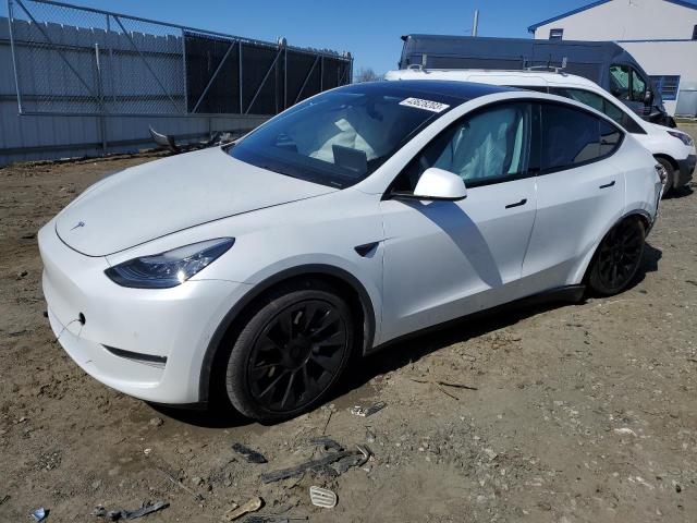 TESLA MODEL Y 2020 with VIN 5YJYGDEEXLF008607 - Photo from auction