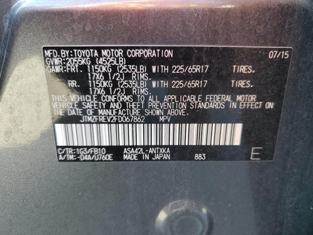 Photo 14 from auction – 2015 TOYOTA RAV4 LE with VIN JTMZFREV2FD067862