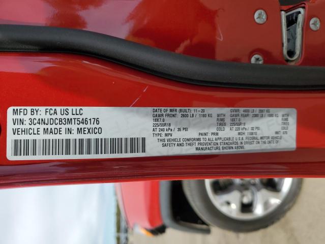 Photo 14 from auction – 2021 JEEP COMPASS LI with VIN 3C4NJDCB3MT546176
