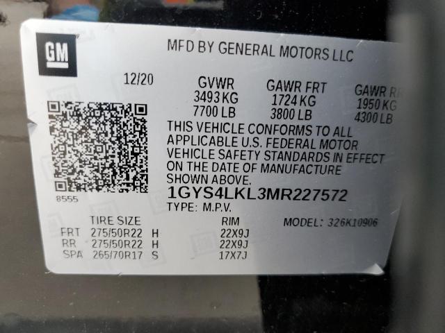 Photo 14 from auction – 2021 CADILLAC ESCALADE E with VIN 1GYS4LKL3MR227572