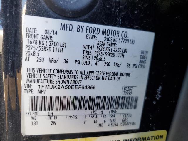 Photo 14 from auction – 2014 FORD EXPEDITION with VIN 1FMJK2A50EEF64855
