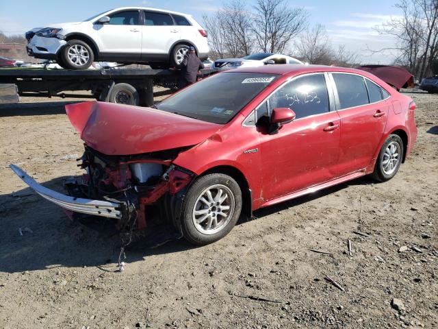 TOYOTA COROLLA LE 2021 with VIN JTDEAMDE3MJ024003 - Photo from auction