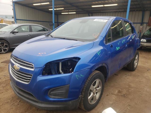 CHEVROLET TRAX 1LS 2015 with VIN KL7CJPSB7FB198149 - Photo from auction