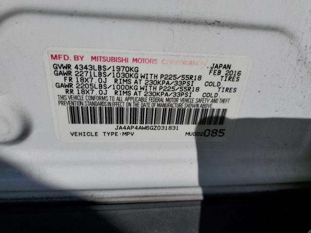 Photo 14 from auction – 2016 MITSUBISHI OUTLANDER with VIN JA4AP4AW6GZ031831