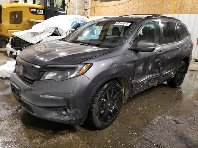 HONDA PILOT SE 2021 with VIN 5FNYF6H24MB035318 - Photo from auction