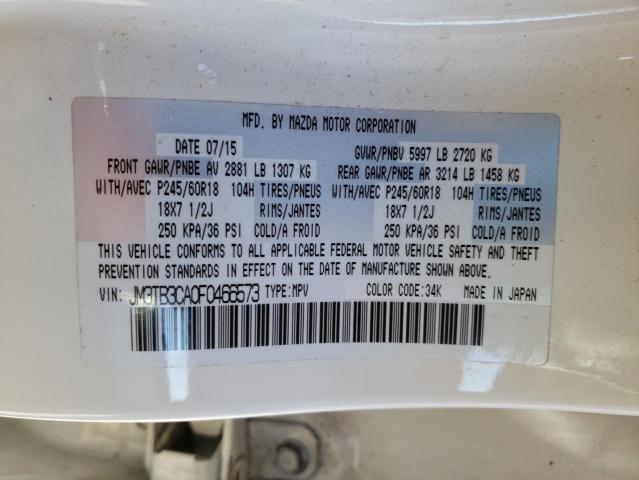 Photo 14 from auction – 2015 MAZDA CX-9 TOURI with VIN JM3TB3CA0F0466573