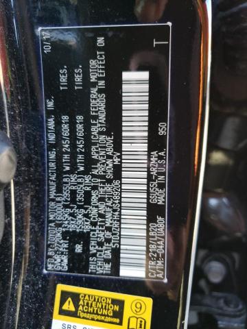 Photo 14 from auction – 2018 TOYOTA HIGHLANDER with VIN 5TDJZRFH4JS489206