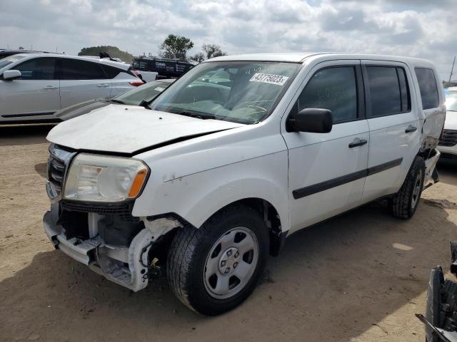 HONDA PILOT LX 2015 with VIN 5FNYF3H22FB031074 - Photo from auction