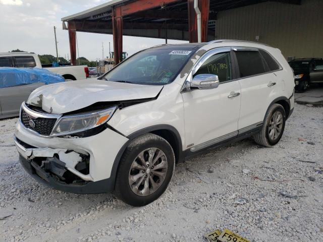KIA SORENTO EX 2014 with VIN 5XYKUDA70EG497973 - Photo from auction