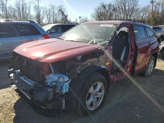 TOYOTA HIGHLANDER 2021 with VIN 5TDBZRBH8MS086490 - Photo from auction