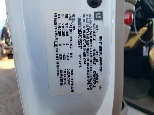Photo 14 from auction – 2004 PONTIAC MONTANA with VIN 1GMDX03E64D155747