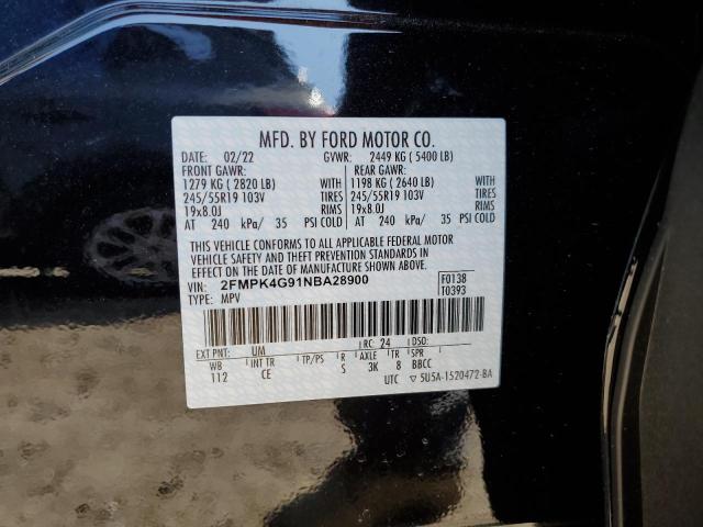 Photo 14 from auction – 2022 FORD EDGE SE with VIN 2FMPK4G91NBA28900