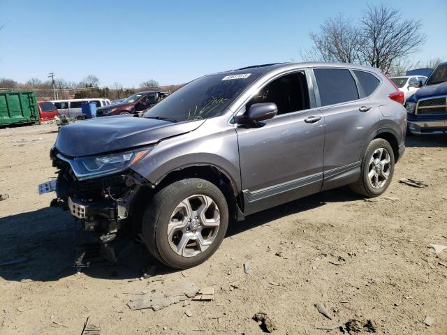 HONDA CR-V EX 2019 with VIN 7FARW2H55KE057675 - Photo from auction