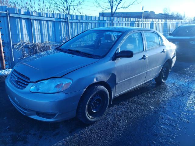 TOYOTA COROLLA CE 2004 with VIN 2T1BR32E14C786167 - Photo from auction