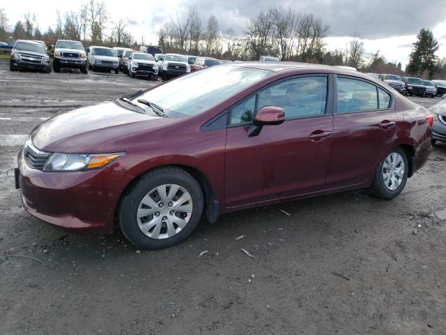HONDA CIVIC LX 2012 with VIN 2HGFB2F51CH586888 - Photo from auction