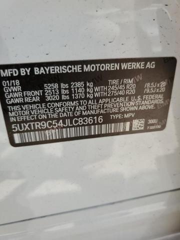 Photo 14 from auction – 2018 BMW X3 XDRIVE3 with VIN 5UXTR9C54JLC83616