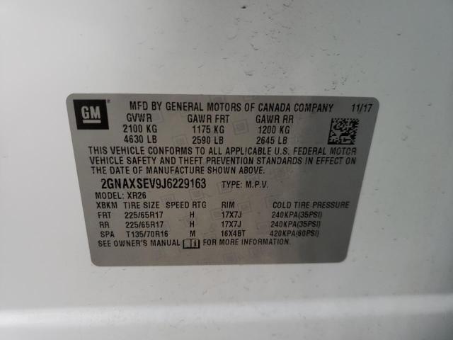 Photo 14 from auction – 2018 CHEVROLET EQUINOX LT with VIN 2GNAXSEV9J6229163